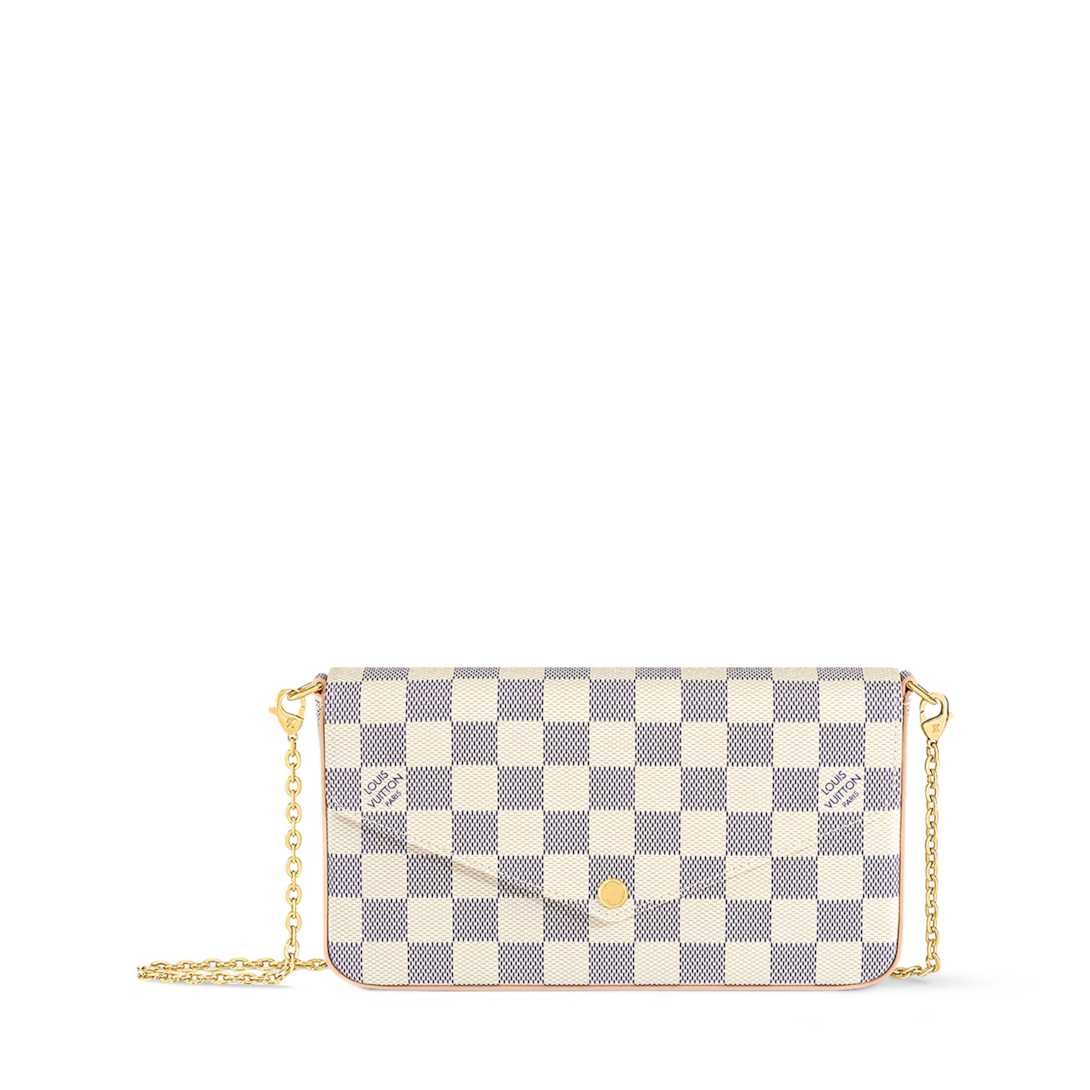 Bolsa Pochette Félicie Canvas Damier Azur - Carteiras | LOUIS